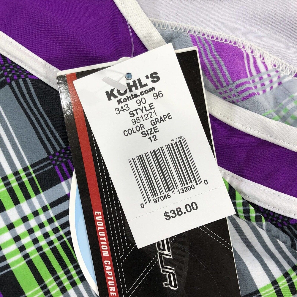 Zeroxposur Surf Active Swimwear Womens Top Purple Size 12 New w/ Tags Tank Top - Picture 4 of 12
